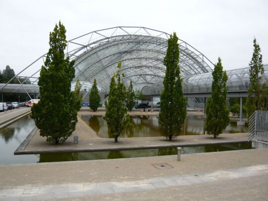 Auf dem Gelände der Messe Leipzig