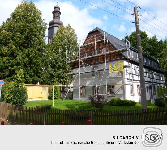 An der Kirche in Altmittweida