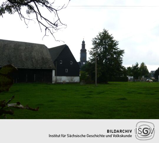 Blick zur Kirche in Altmittweida