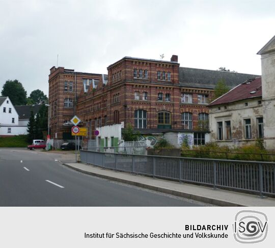 Leerstehende Industriebauten in der Heinrich-Heine-Straße in Mittweida