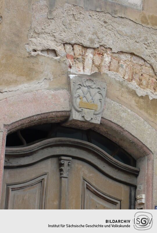 Hauseingangstür in der Straße "Neustadt" in Mittweida