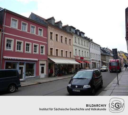 Wohn- und Geschäftshäuser in der Rochlitzer Straße in Mittweida