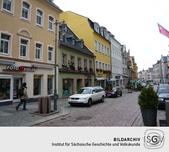 Wohn- und Geschäftshäuser in der Rochlitzer Straße in Mittweida