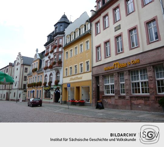 Wohn- und Geschäftshäuser in der Rochlitzer Straße in Mittweida