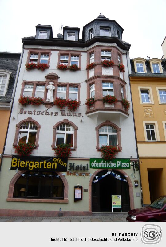 Wohn- und Geschäftshäuser in der Rochlitzer Straße in Mittweida
