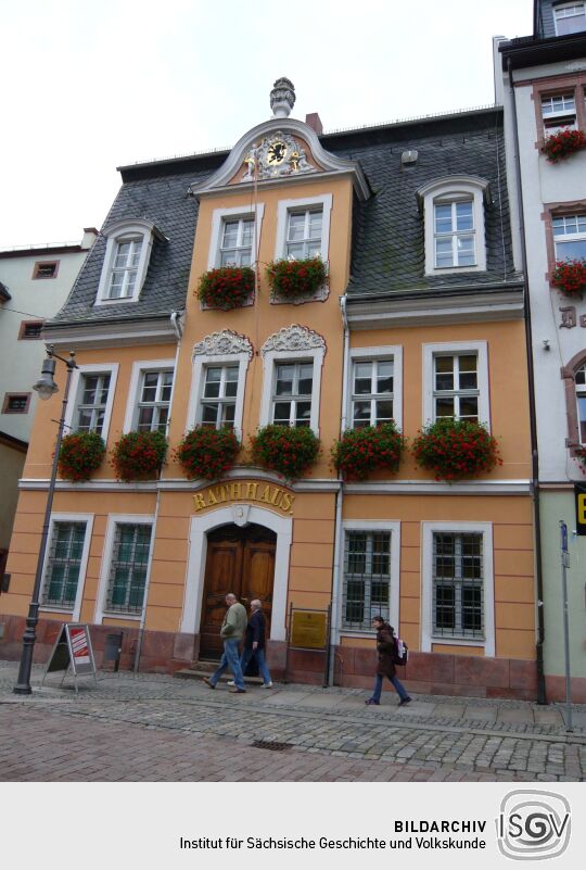 Wohn- und Geschäftshäuser in der Rochlitzer Straße in Mittweida