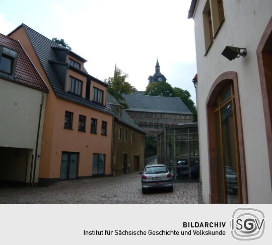 Wohn- und Geschäftshäuser am Pfarrberg in Mittweida