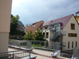 Bild: Wohn- und Geschäftshäuser am Pfarrberg in Mittweida