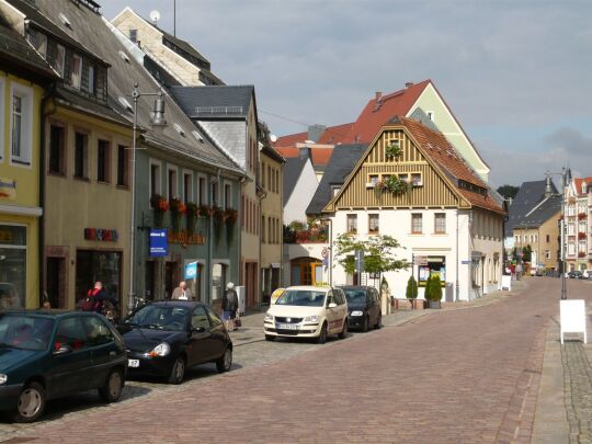 Wohn- und Geschäftshäuser in der Webergasse in Mittweida