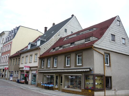 Wohn- und Geschäftshäuser in der Webergasse in Mittweida