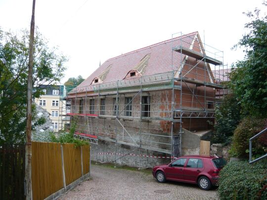 Bauarbeiten in der Frongasse in Mittweida