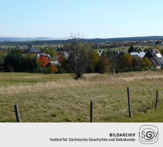 Wohnhäuser der historischen Exulantensiedlung in Georgenfeld
