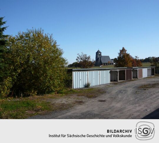 Garagen an der Teplitzer Straße in Zinnwald-Georgenfeld