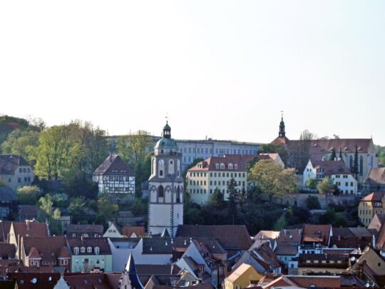 Meißen - Blick zur Stadt vom Kapellenweg Nähe Martinifriedhof