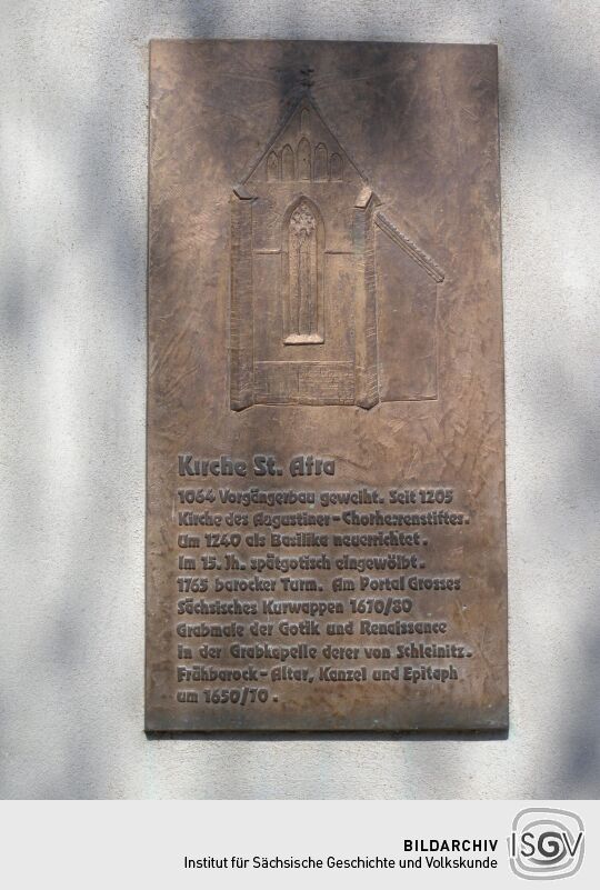 Meißen - Kirche St. Afra (Freiheit Nr.14) - Infotafel