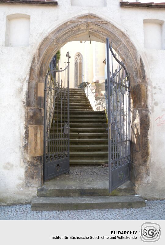 Meißen - Zugang zur Kirche St. Afra (Freiheit Nr.14)