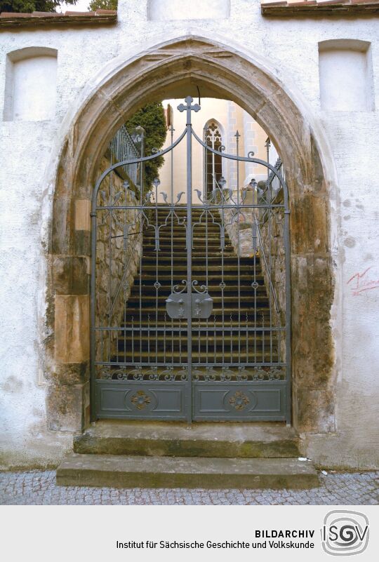 Meißen - Zugang zur Kirche St. Afra (Freiheit Nr.14)