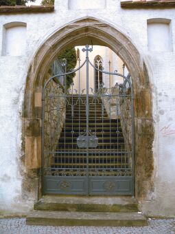 Bild: Meißen - Zugang zur Kirche St. Afra (Freiheit Nr.14)