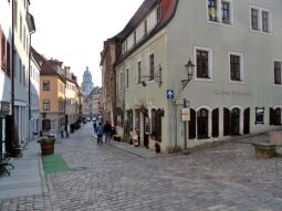 Bild: Meißen - Burgstraße vom Platz am Café Zieger