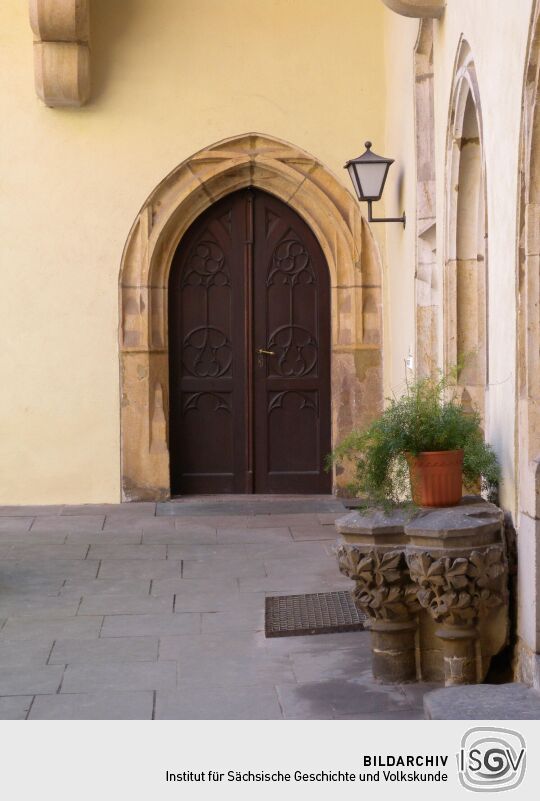 Meißen - Hof im ehem. Domherrenhaus - Domplatz Nr.7 (1497/ 1503)