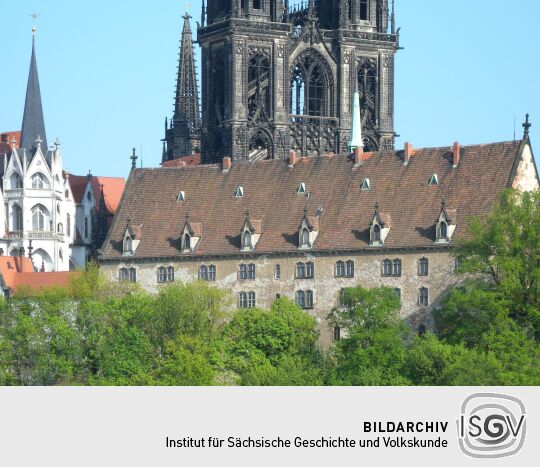 Meißen - Kornhaus am Burgberg von Mönchslehne