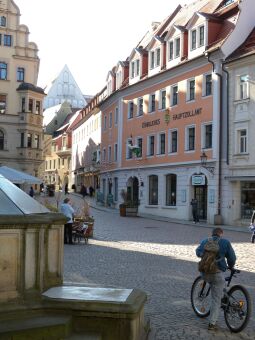 Bild: Meißen - Elbstraße am Heinrichsplatz