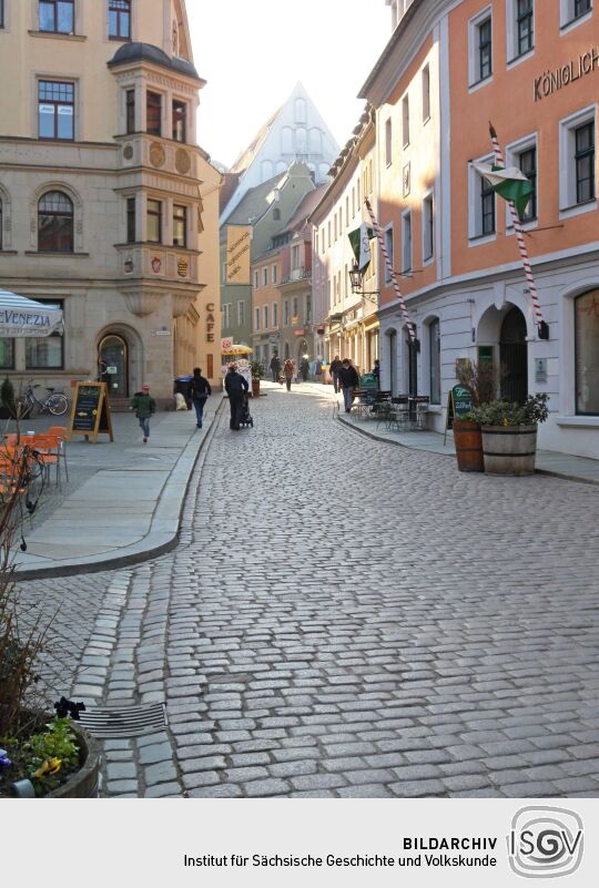 Meißen - Elbstraße vom Heinrichsplatz Richtung Markt