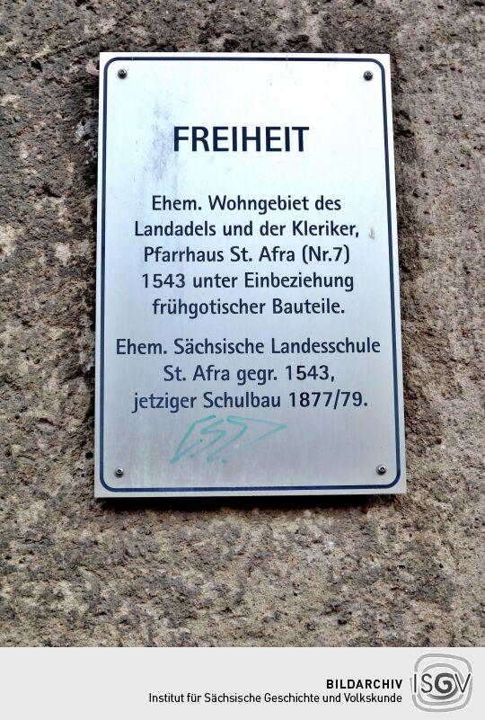 Meißen - Info zur Straße/ Wohngebiet Freiheit
