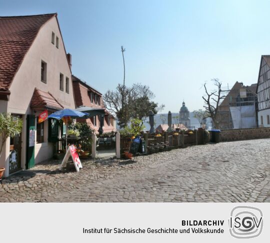Meißen - Gaststätte "Burgstuben" (Freiheit 3) vor dem alten Brückentor