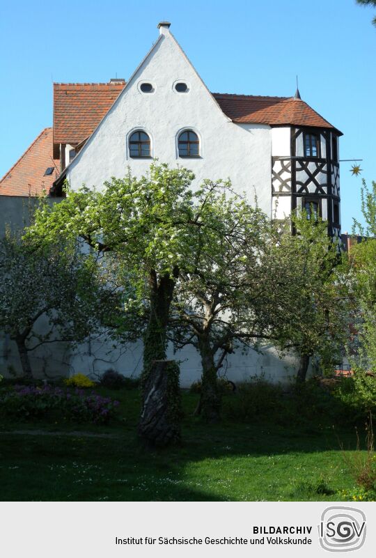 Meißen - Fachwerkerker am Hof Freiheit Nr.6