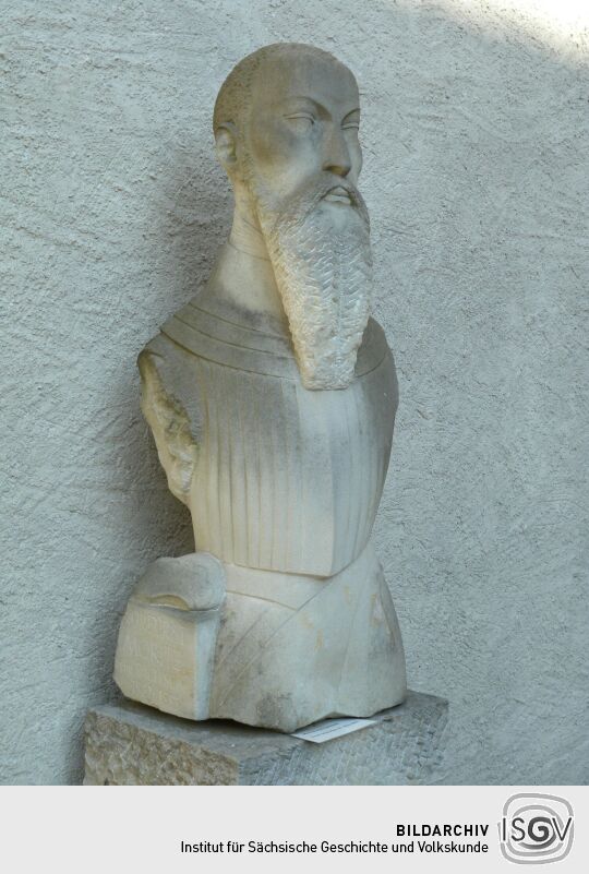 Skulptur - Moritz v. Sachsen (Bild 300834-36) - Evang. Akademie Meißen