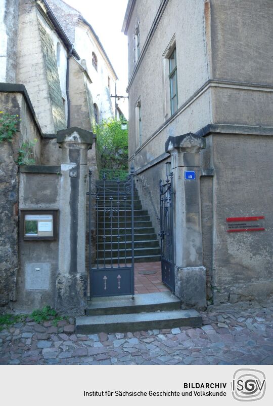 Meißen - Eingang Freiheit Nr.15 - Evang. Ehrenamtsakademie