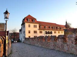 Bild: Meißen - Schlossbrücke und Burglehen (Ludwig-Richter-Haus, Freiheit 2)