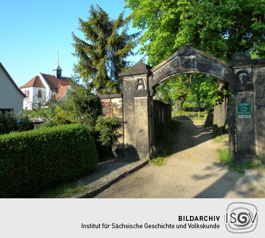 Meißen - Friedhofseingang und Kapelle (Kapellenweg)