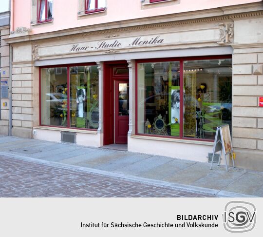 Meißen, Kleinmarkt Nr. 3 - Hotel "Goldener Löwe" und Haarstudio