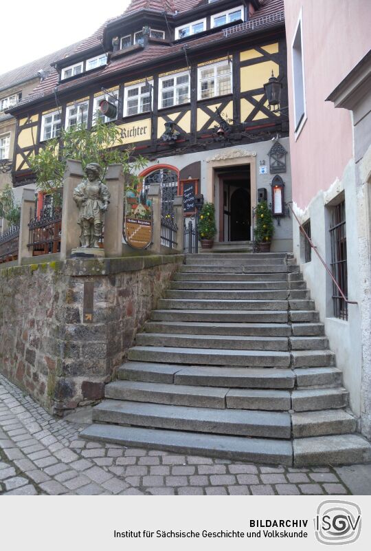 Meißen, Markt - histor. Gaststätte Vinzenz Richter