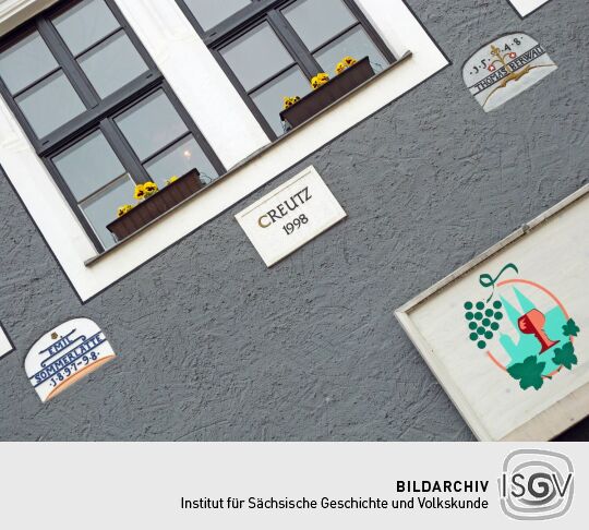 Meißen - Markt 4 von 1548 - Bauinschriften