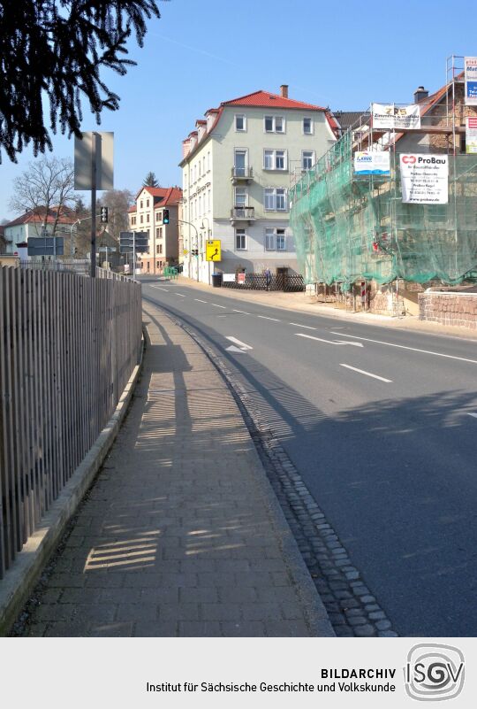 Meißen - Meisastraße von Hochuferstraße