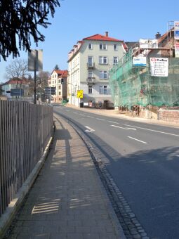 Bild: Meißen - Meisastraße von Hochuferstraße