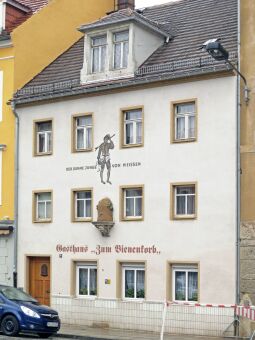Bild: Meißen - Neugasse 9 - Gasthaus "Zum Bienenkorb" mit Wandgemälde