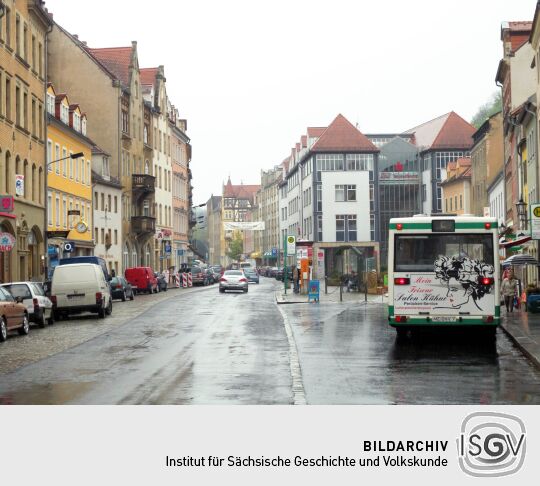 Meißen - Neugasse von Bushaltestelle bis Ende
