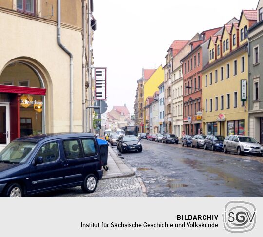 Meißen - Neugasse vom Ende am Stiftsweg