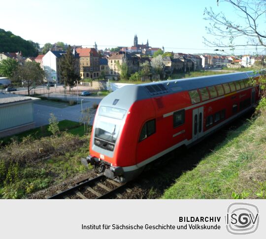 Meißen - Neumarkt und Stadt von Wilsdruffer Straße