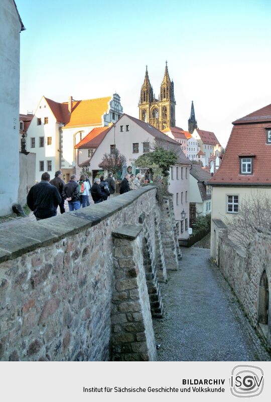 Meißen - Ende Rote Stufen an Freiheit