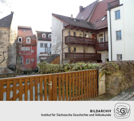 Meißen - Schlossberg an fehlendem Haus Nr.15