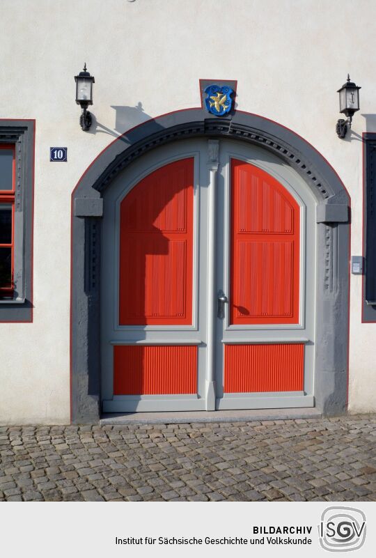 Meißen - Portal an Uferstraße 10 (Jahresinschrift 1569)