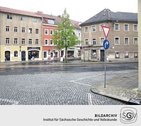 Meißen,  Wettinstraße - Häuser Nr.1-3 an Ecke Talstraße (Nr.1)