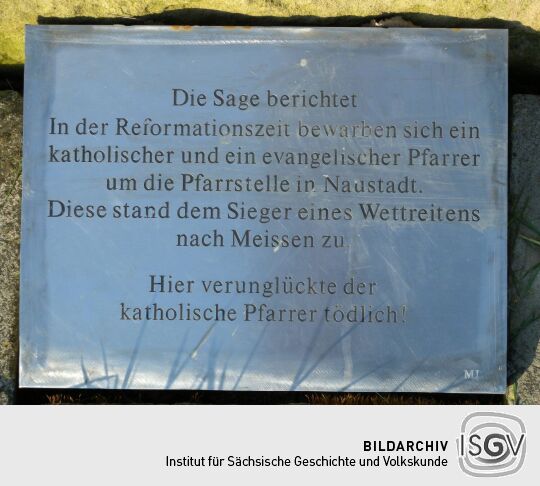 Infotafel am Wegkreuz zwischen Bockwen und Reichenbach (Bild 21-23)